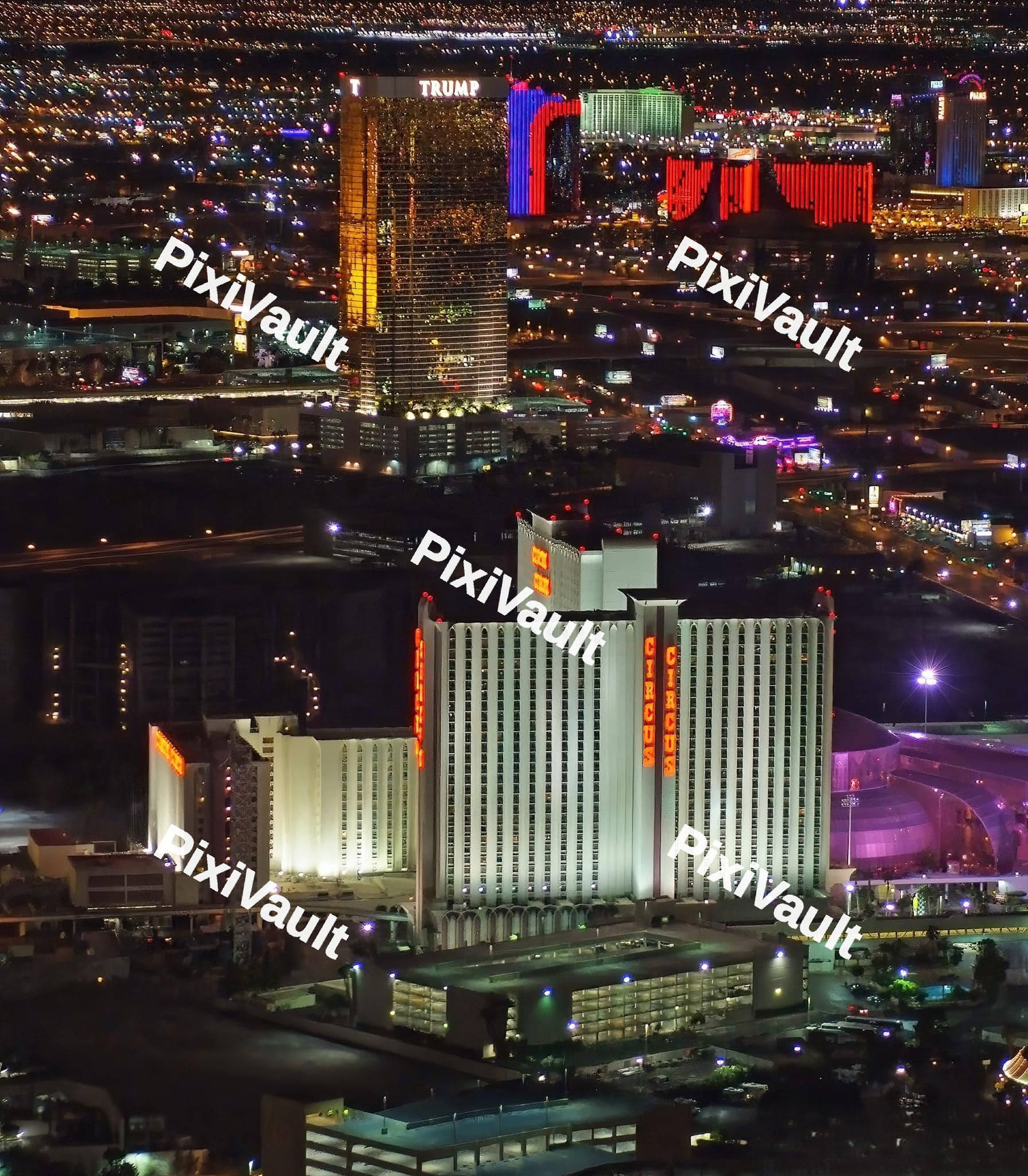 Las Vegas City Skyline panorama